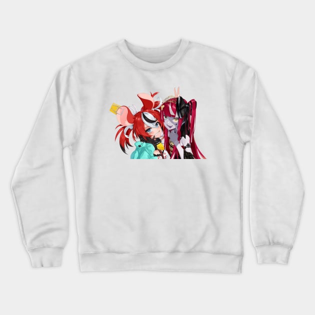 Hakos Baelz and Kureiji Ollie Crewneck Sweatshirt by Anatolegooch